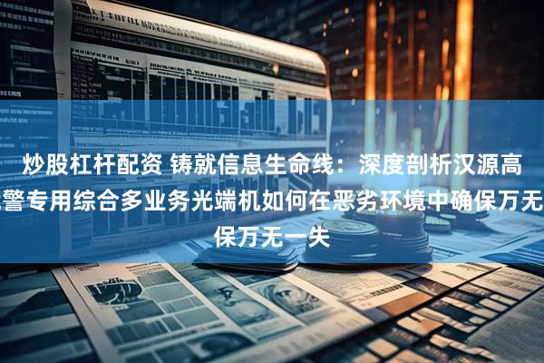 炒股杠杆配资 铸就信息生命线：深度剖析汉源高科武警专用综合多业务光端机如何在恶劣环境中确保万无一失