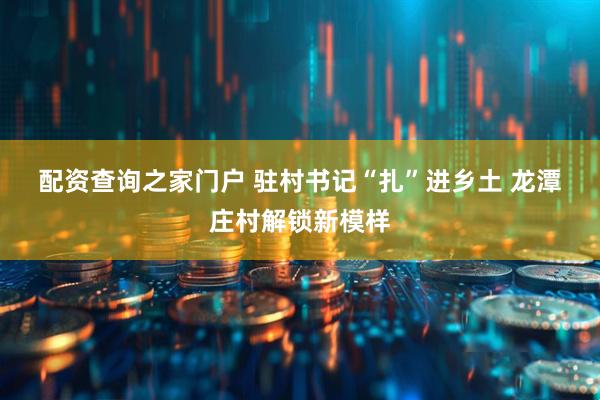 配资查询之家门户 驻村书记“扎”进乡土 龙潭庄村解锁新模样